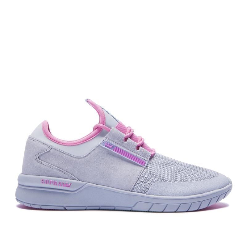 Zapatillas Bajas Supra Argentina Mujer - FLOW RUN Gris Claro (HZQBF-8051)